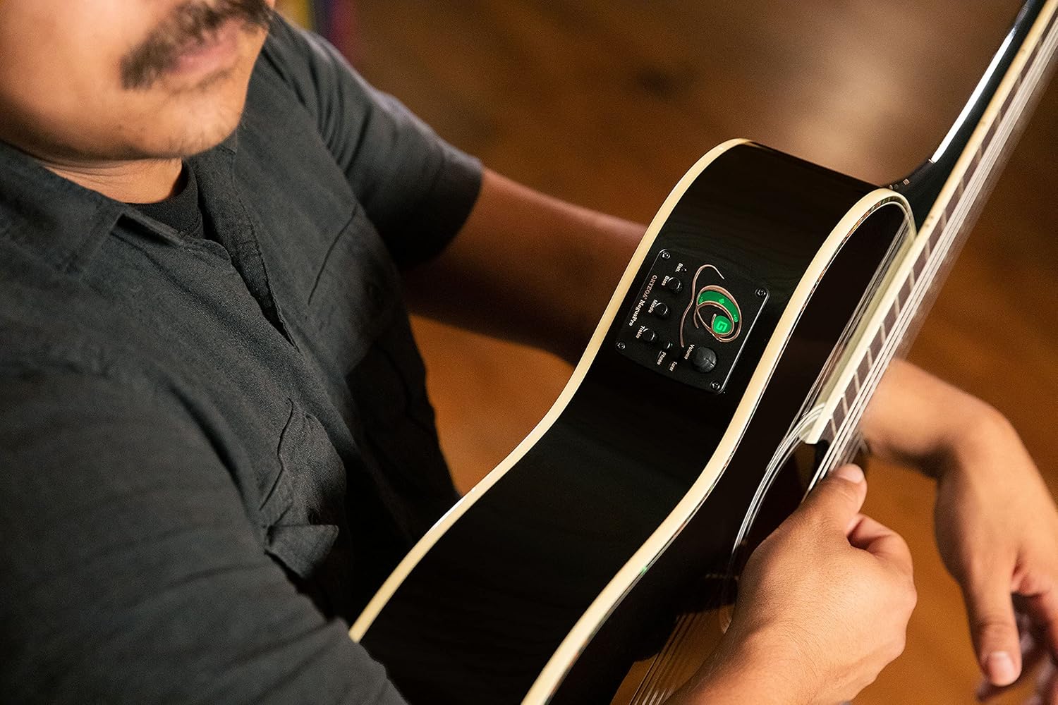 Family Series Pro Solid Top Thinline Acoustic-Electric Nylon Classical Guitar w/Bag