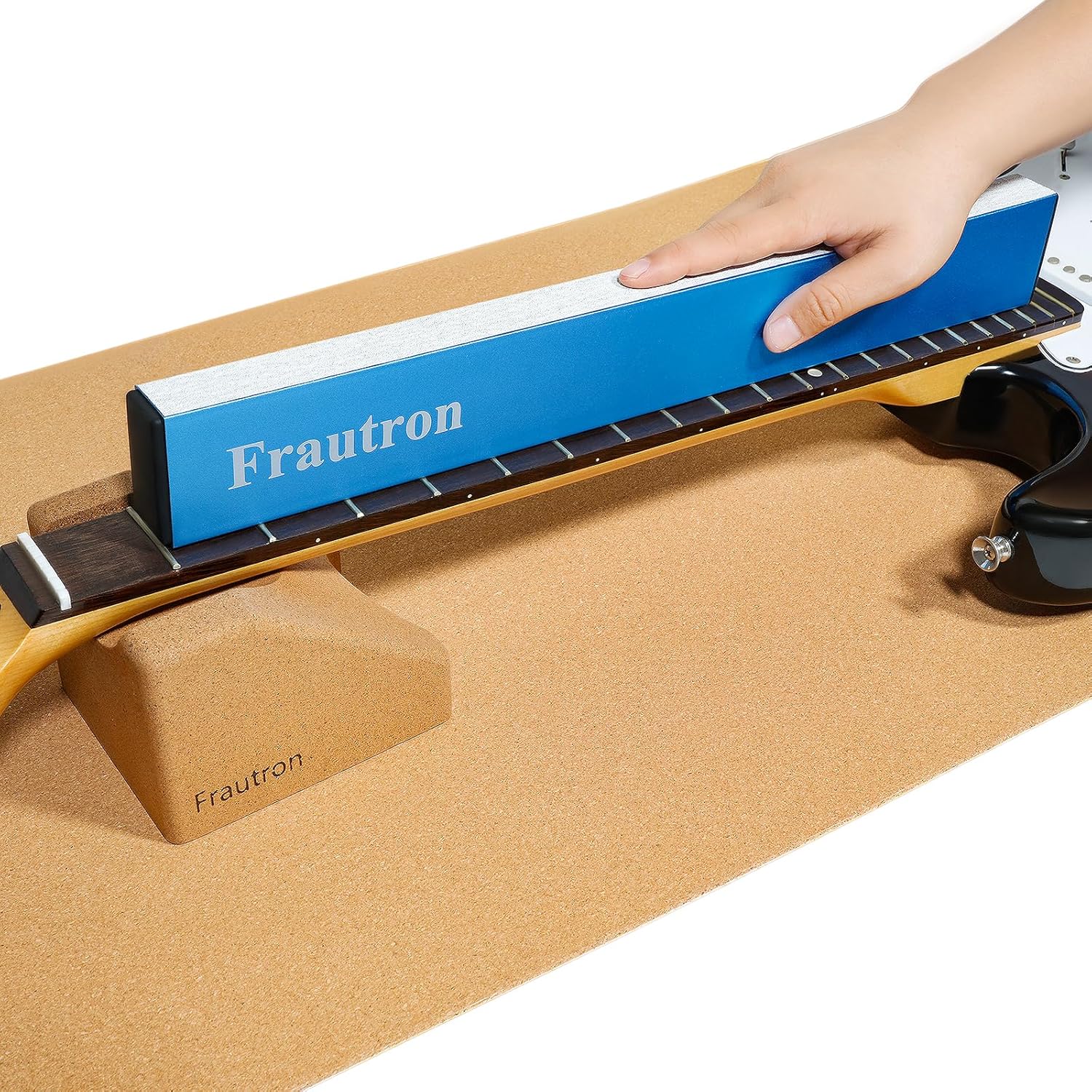 Guitar Repairing Maintenance Tool Kit, Complete Pro Guitar Setup Kit Luthier Repair Tools with Guitar Work Mat and Neck Rest Support Cradle for Guitar Workstation Musician Enthusiast Guitarist