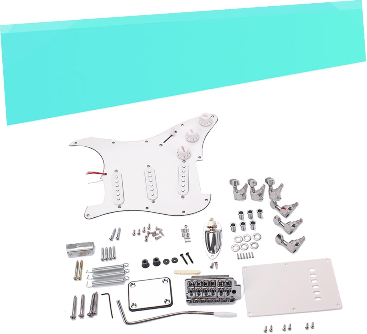 Electric Guitar Kit Diy Full Accessories Set Style Tremolo Bridge Electric Guitar Kits for Diy Enthusiasts