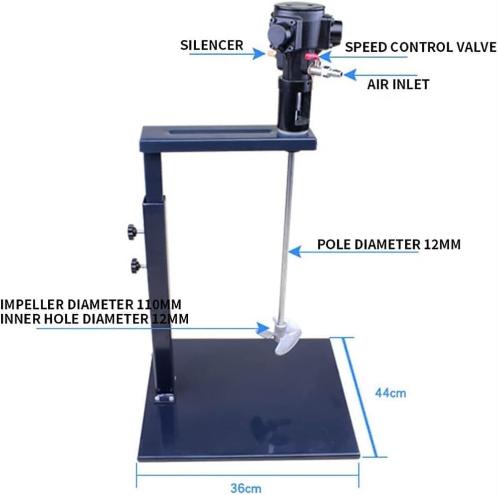 Automatic Paint Stirrer, Pneumatic Mixer, Desktop Vertical Air Agitator, Industrial Ink Mixing Machine, Efficient Paint Mixer for Quick and Even Mixing