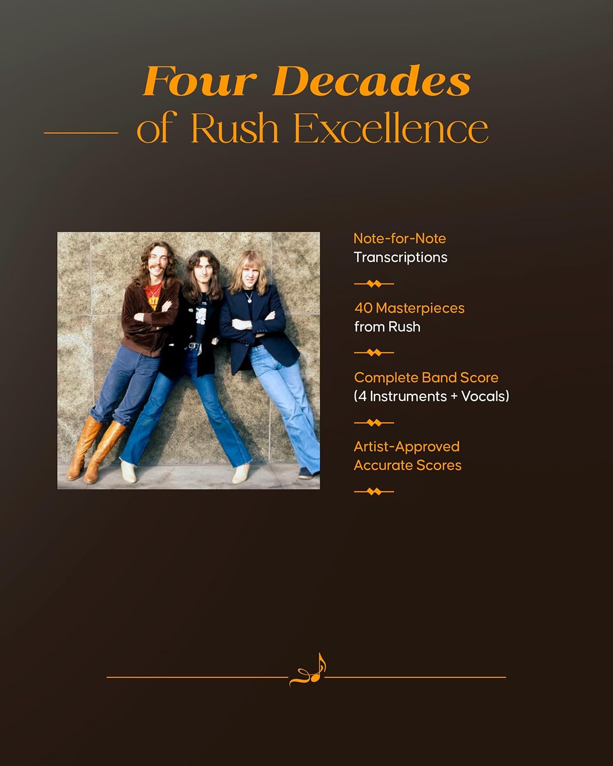 Rush - The Complete Scores | 40 Classics Transcribed for Guitar Bass Drums Keyboard and Vocals | Deluxe Hardcover Rock Songbook for Musicians Teachers and Fans | Full Band Sheet Music Collection