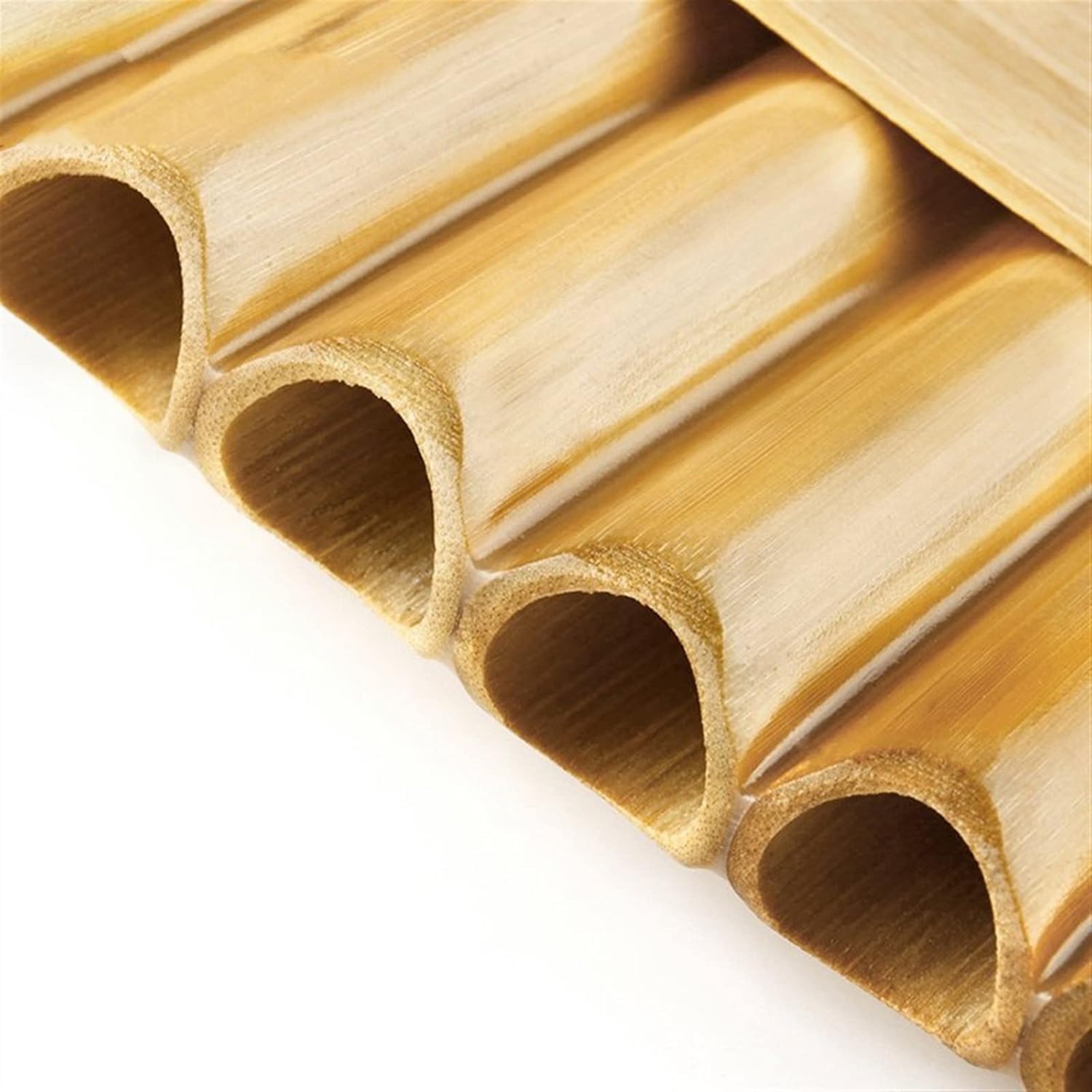 25 Pipes Pan Flute Natural Reed Pan Flute Panpipes G Key Handmade Woodwind Instrument in G Key (Color : Left)