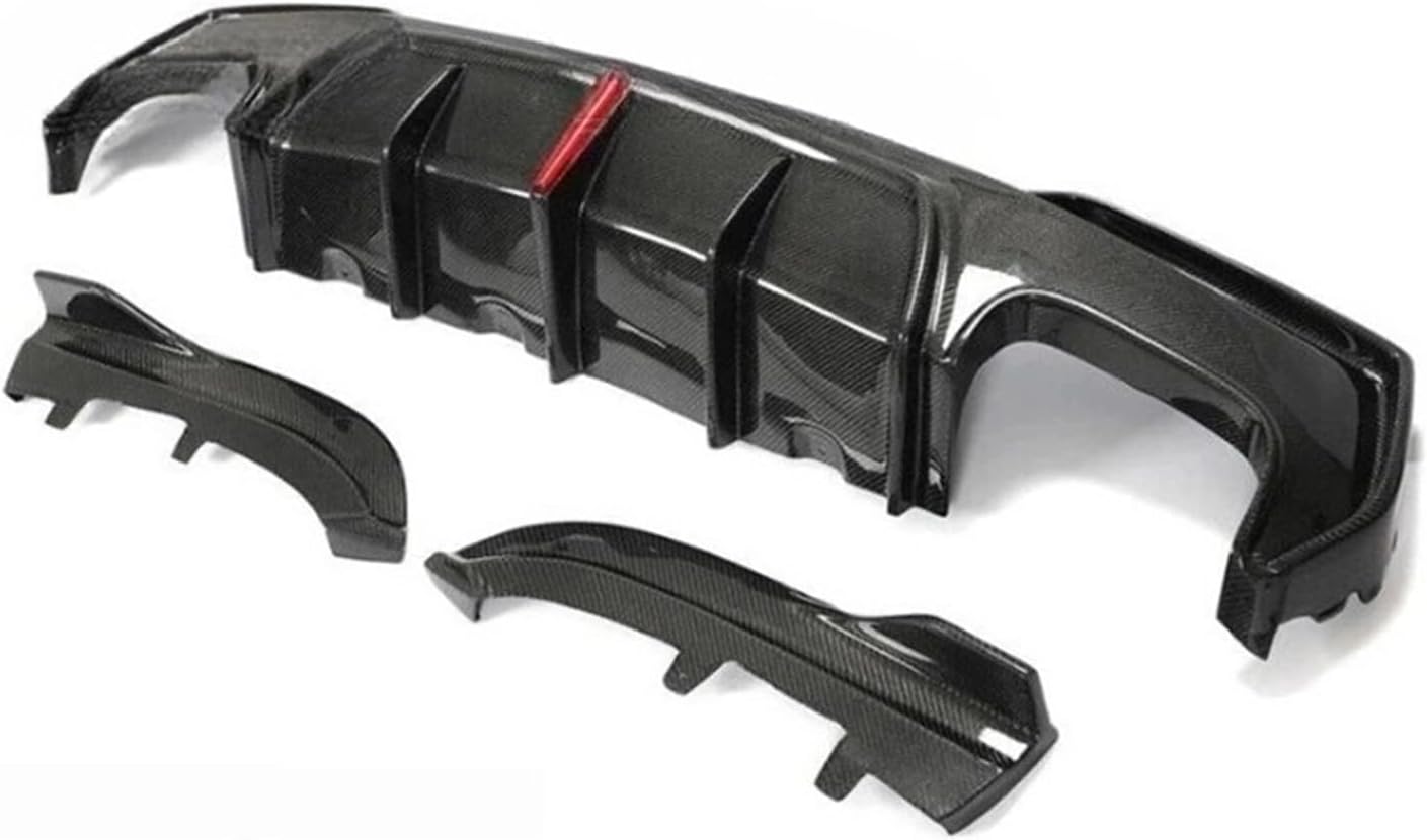 G22 G23 M-Sport Bumper Real Carbon Fiber Car Diffuser Bumper Splitter Apron Cover Trim, Compatible For BMW M440i M-tech 2020-2022