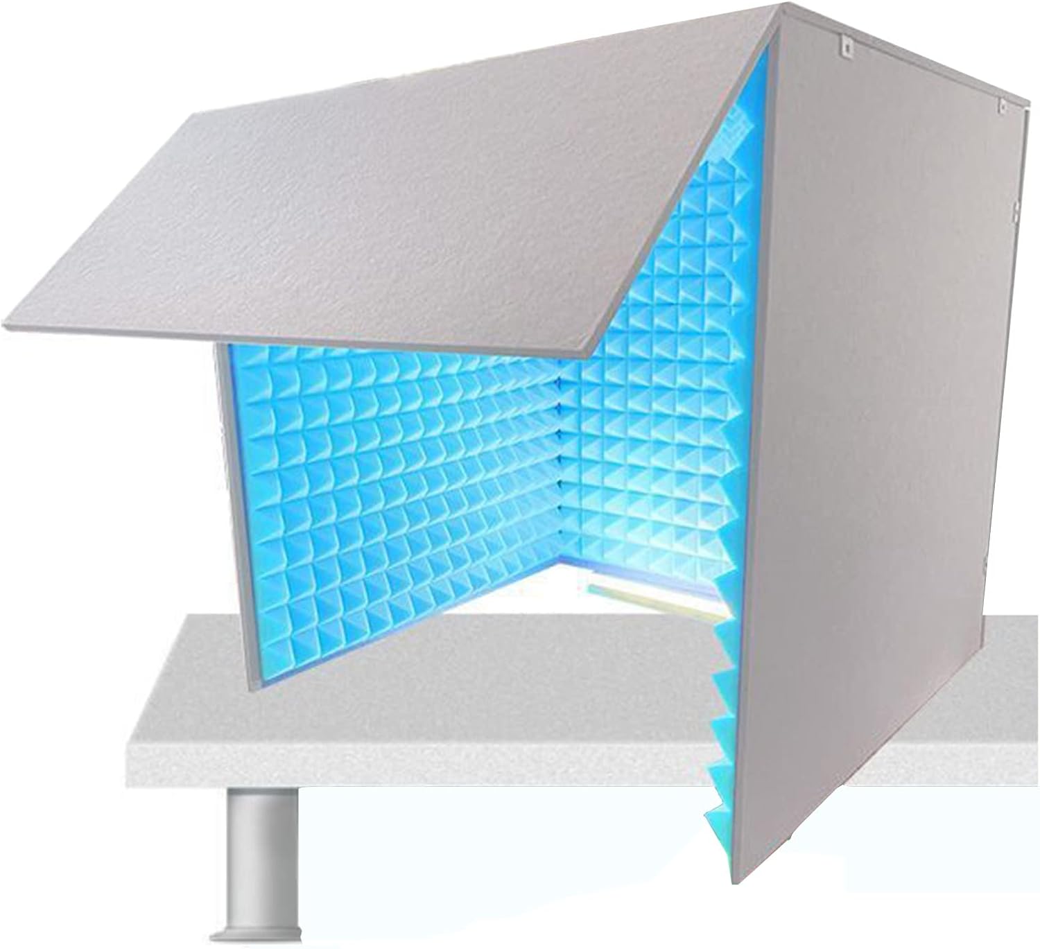 Soundproof Room, Portable Recording Studio for Music Studio Bedroom Home (Cyan)