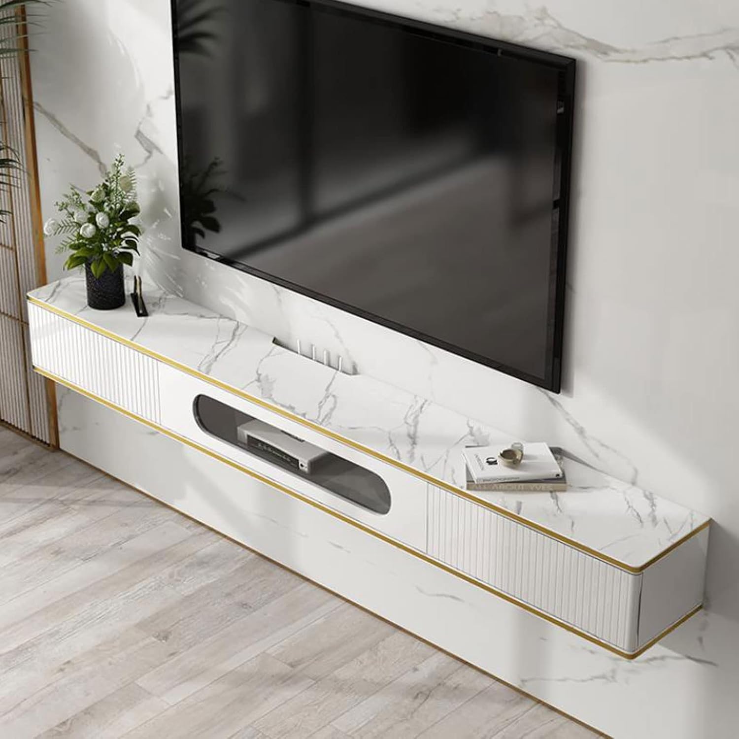 Floating Shelf Wall Shelf Wall Mounted TV Cabinet TV Stands TV Console TV Shelf Bookcases Wall Mount Corner Shelves Display Ledge Utility Storage Shelf Home Décor Accents Shelves Organizer