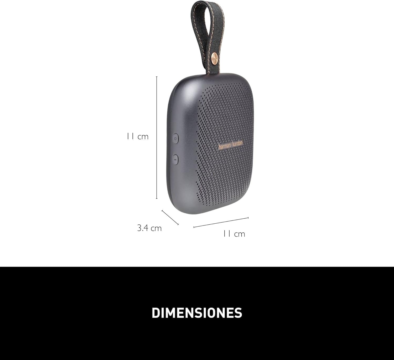 Harman Kardon Neo - Portable Bluetooth Speaker with Strap - Gray