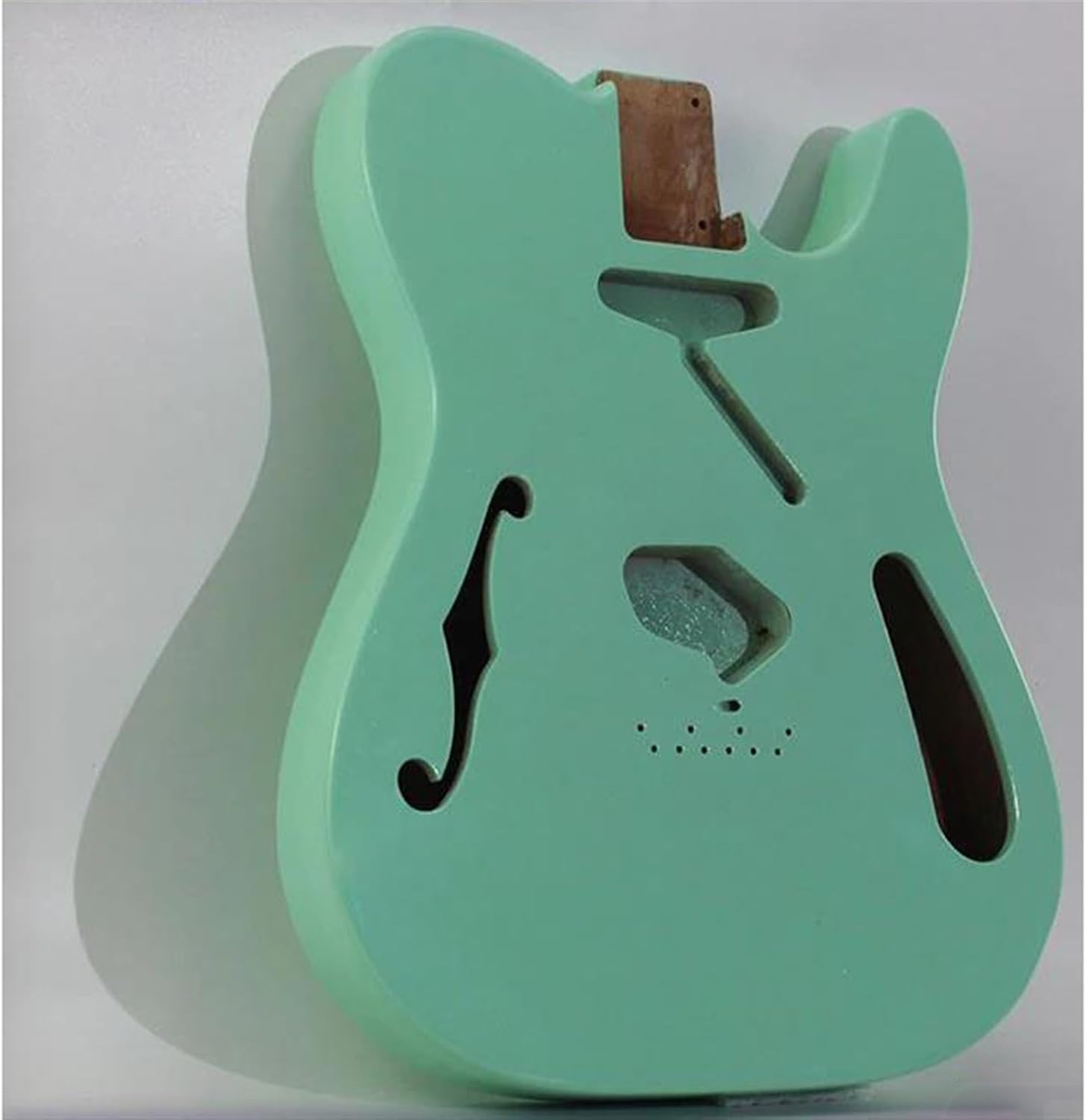 Guitar Body Guitar Replacement Parts Green Electric Guitar Body Alder Wood With Semi-hollow 