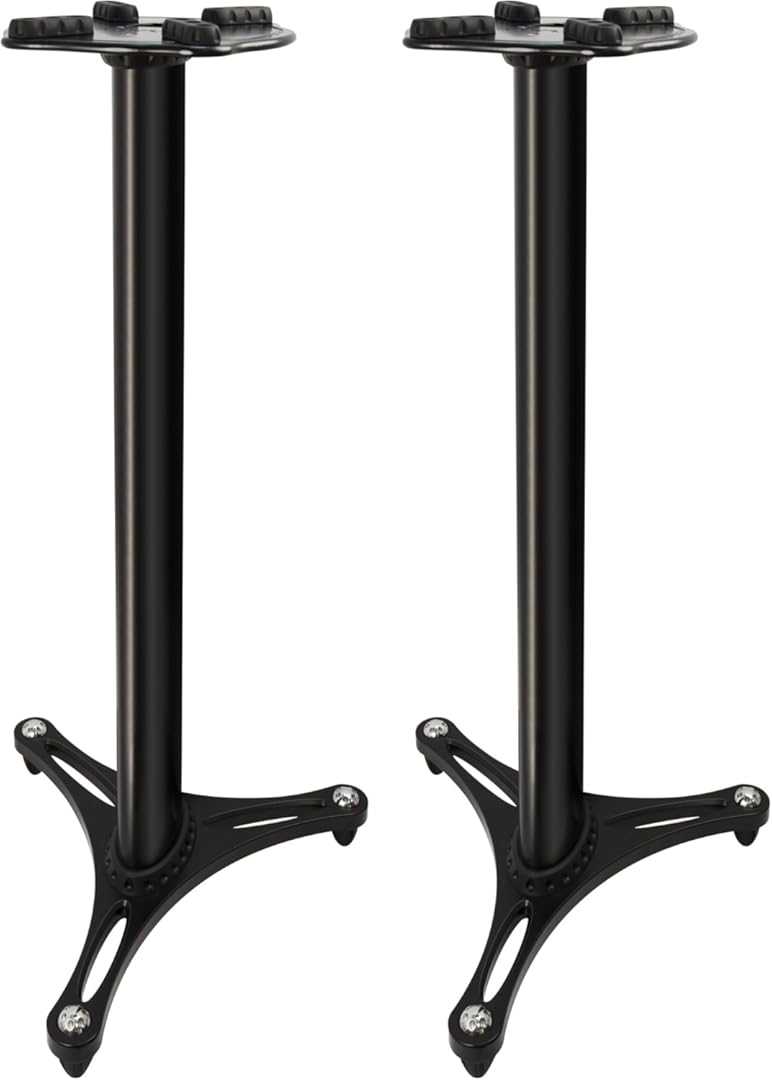 Ultimate Support MS-90/36B 36 Inches Studio Monitor Stands - Black Finish