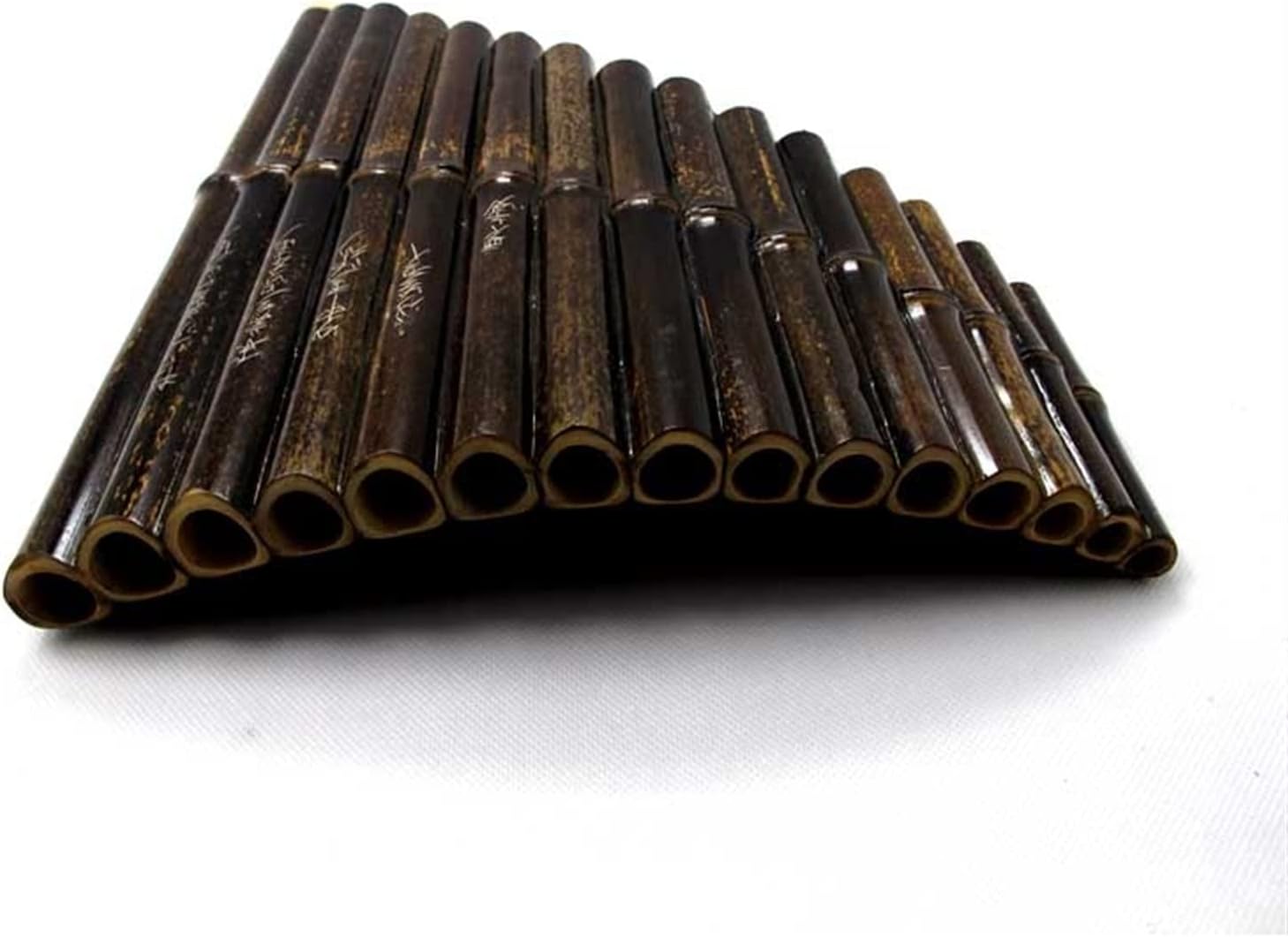 Purple Bamboo 15-Pipe D-Key Panpipe National Wind Instrument