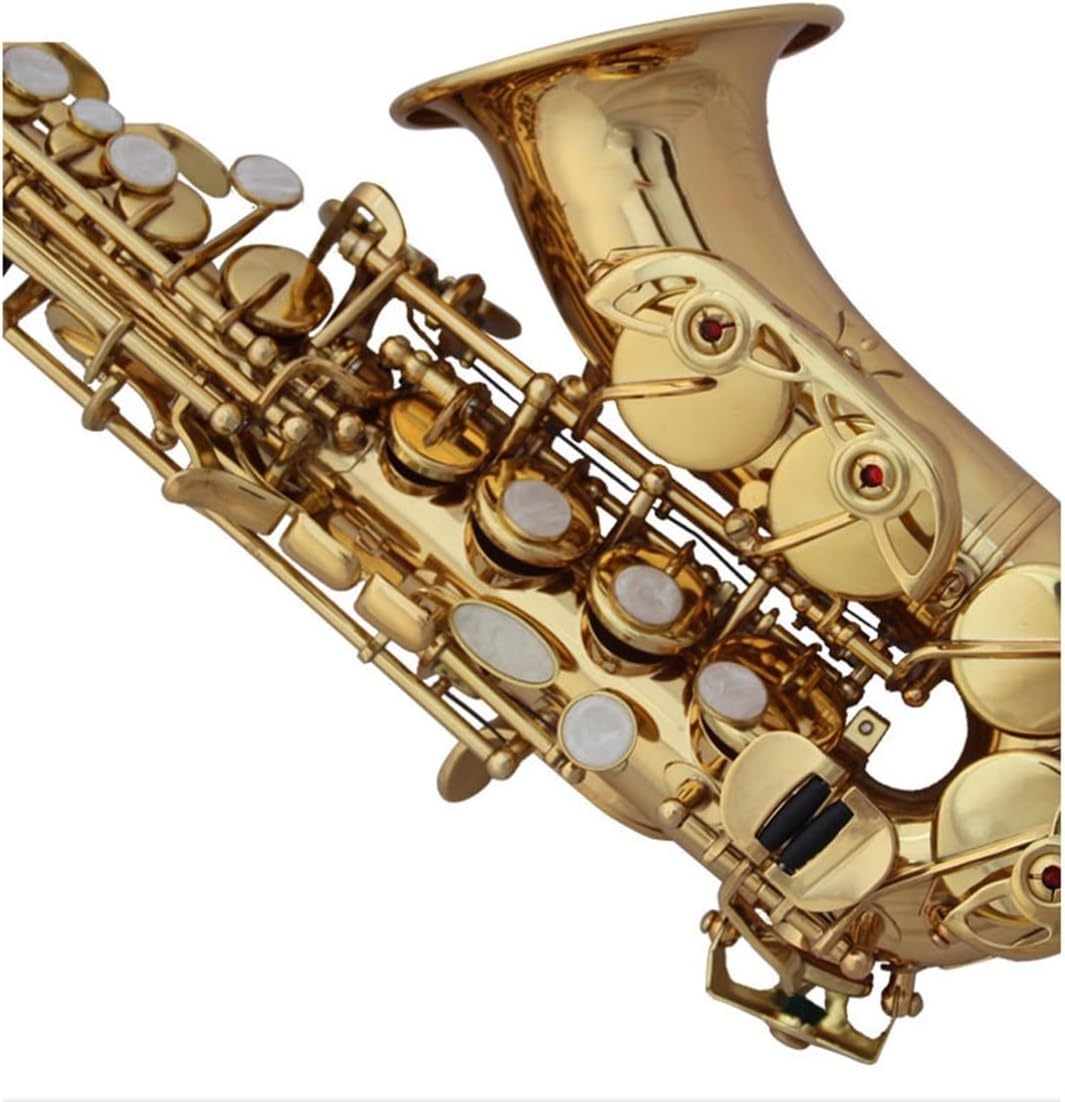 B Flat Bent Pipe Tenor Saxophone Gold Adult Bent Pipe Small Saxophone Wind Instrument