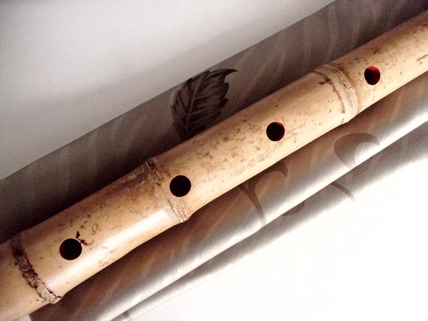 2.0 Pentatonic Shakuhachi with Root End 5 Holes Kinko Wudaguji inlet with buffalo horn flake- Traditional Zen Instrument
