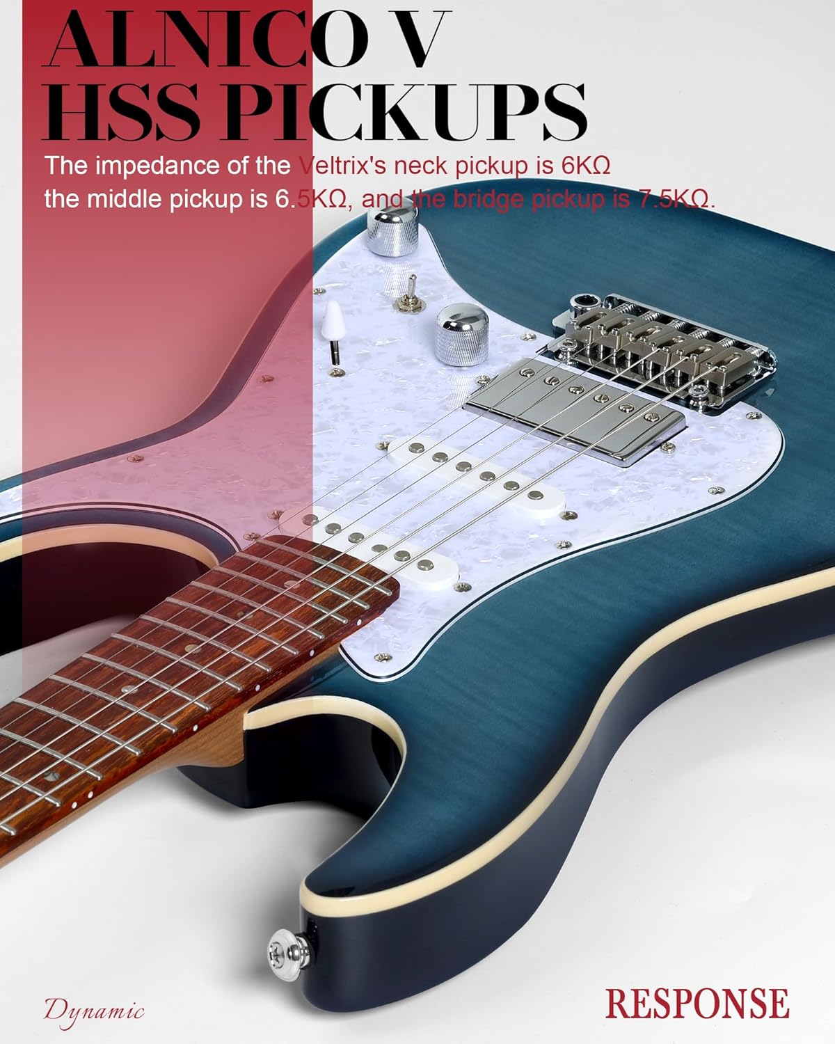 AKLOT Veltrix Electric Guitar Kit with Mini Electric Guitar Amp