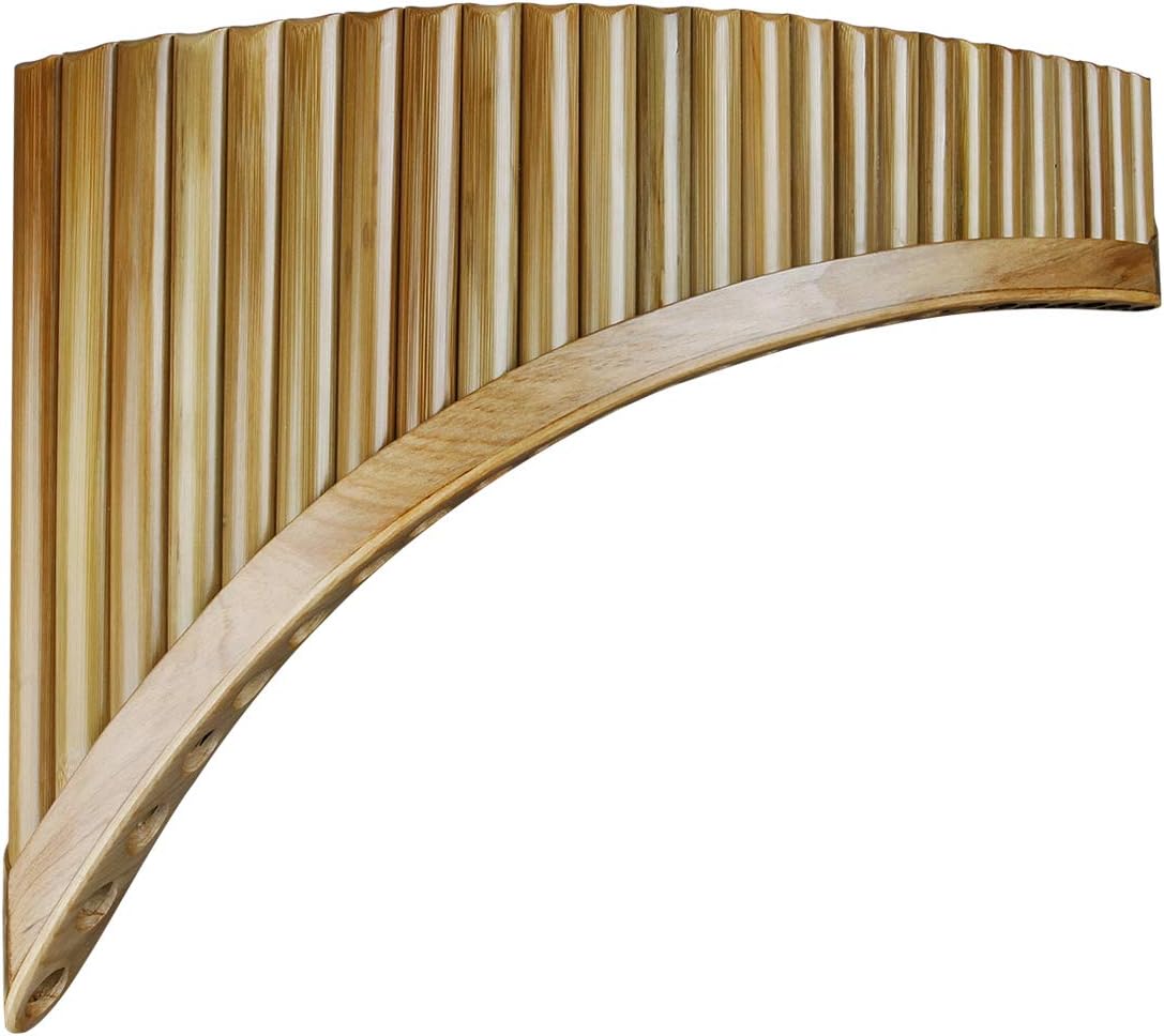 Professional Pan Flute Chinese Traditional Musical Instrument Pan Pipes Easy to Learn in 25 Pipes G Key (Right Hand)