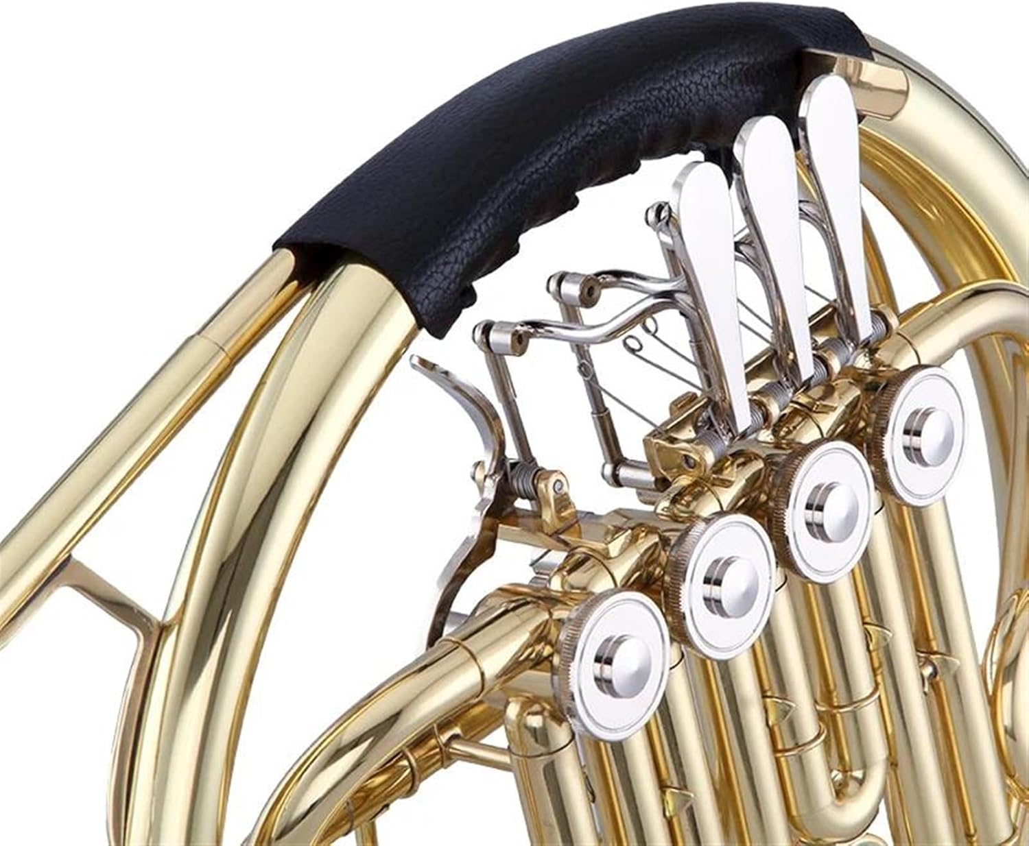 Brass French Horn Brass Body Wind Instruments French Horn With 4 Rotating Valve Piston Bb Tone Single Horn
