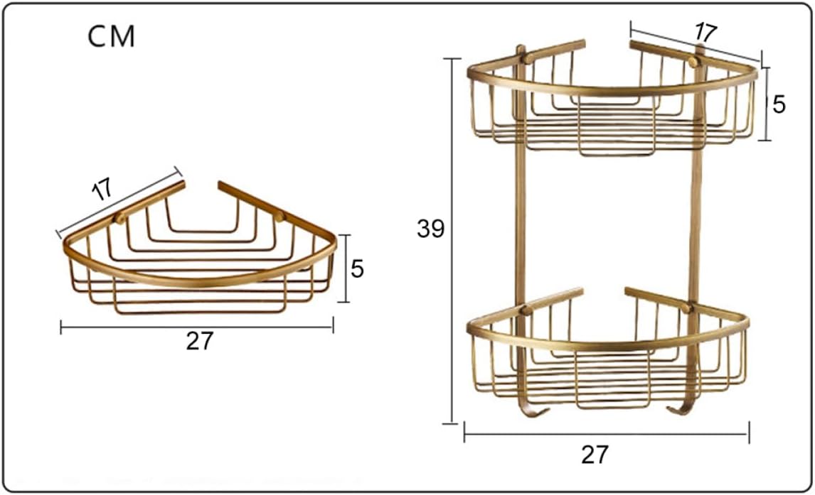 Cabilock wall mounted shelves for storage bathroom storage rack shower shower basket wall mount wall mount corner shelf European style