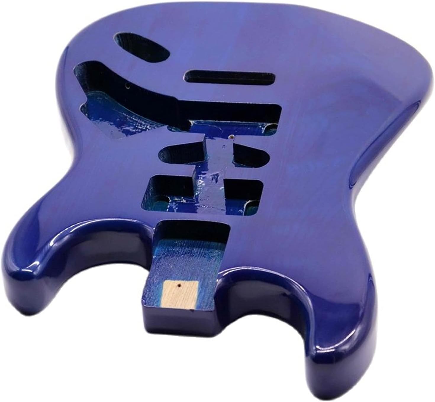 Unfinished Guitar Body Dark Blue Electric Guitar Body Ashwood Guitar Body Accessories Guitar Barrel Body 5.7 Cm Pocket Width Guitar DIY Accessory