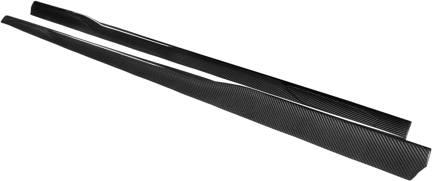 Side Sills Gloss Compatible for BMW 4 Series Electric Sedan I4 EDrive40 M50 2021-IN 1Pair Dry Carbon Side Skirt Replacement Car Accessories