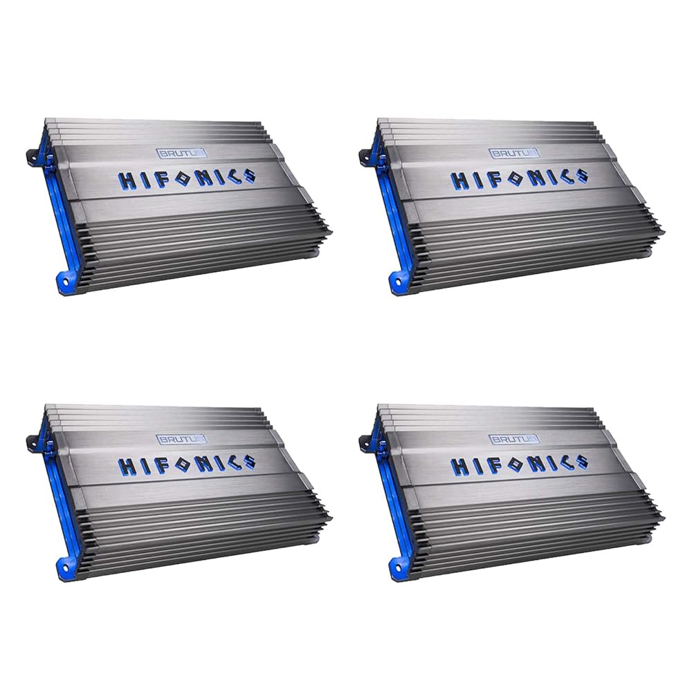 Hifonics BG-1300.1D Brutus Gamma Mono D 1300W Car Audio Subwoofer Amp Amplifer (4 Pack)