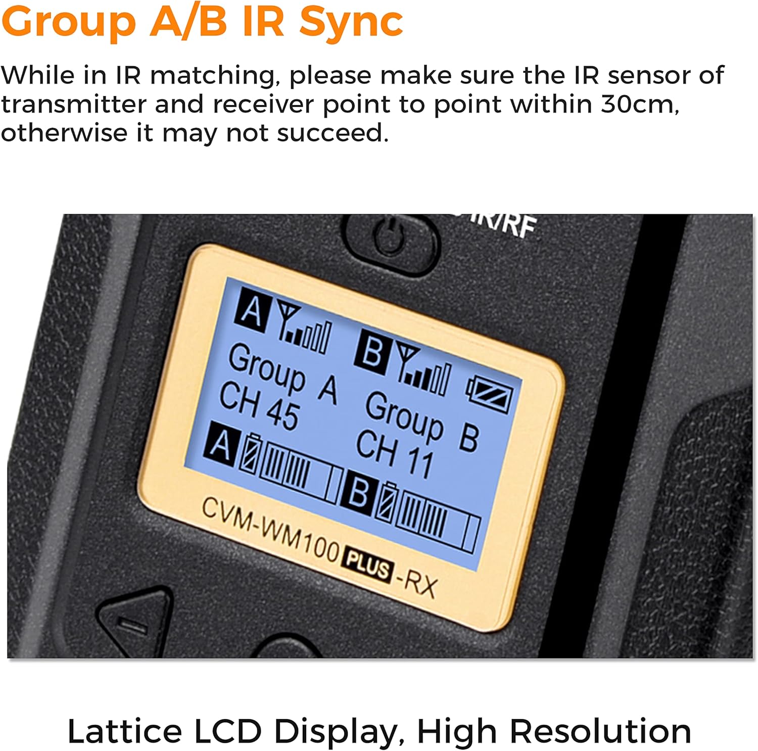 Wireless Lavalier Microphone, with Carrying Bag,Comica CVM-WM100 PLUS UHF 48 Channels Dual Lapel Microphone System for DSLR Cameras, XLR Camcorder, Phone, Lav Mic for Interview Youtube Video Shotting