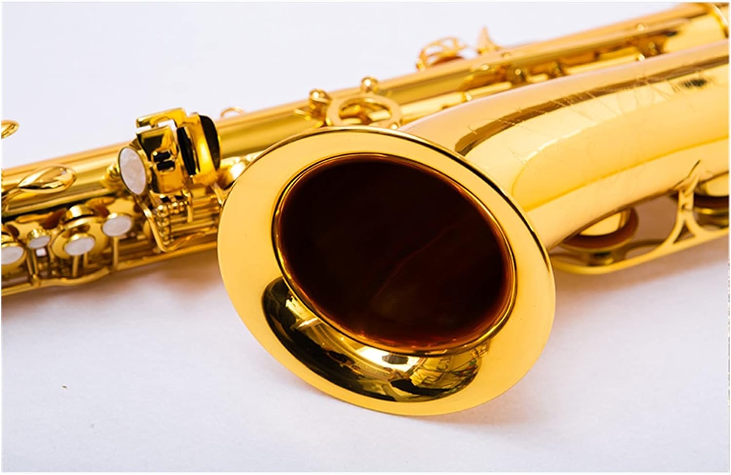 Sax Beginners Kit Professional Saxophone Gold Paint B Tone Beginner Flat Saxophone Mouthpiece Box Wind Instrument