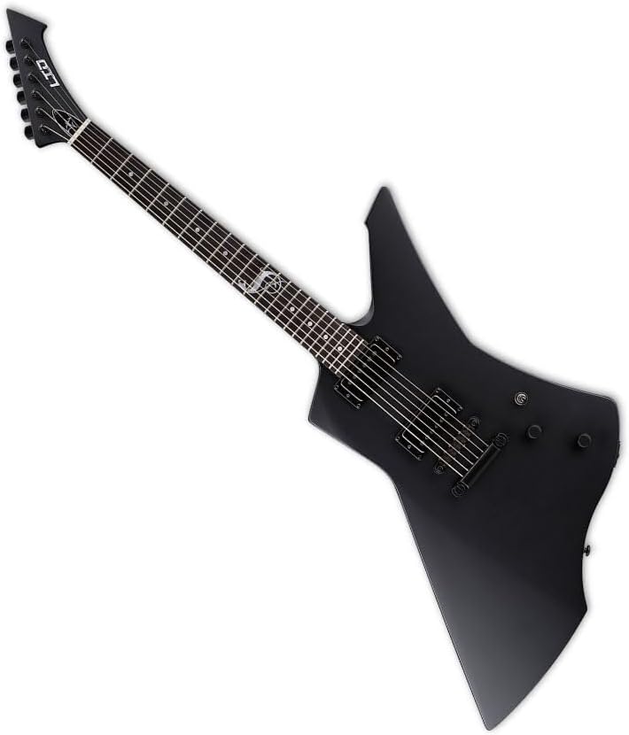 ESP Guitars LSNAKEBYTEBLKS James Hetfield Signature Series Electric Guitar, Black Satin (LSNAKEBYTEBLKS)