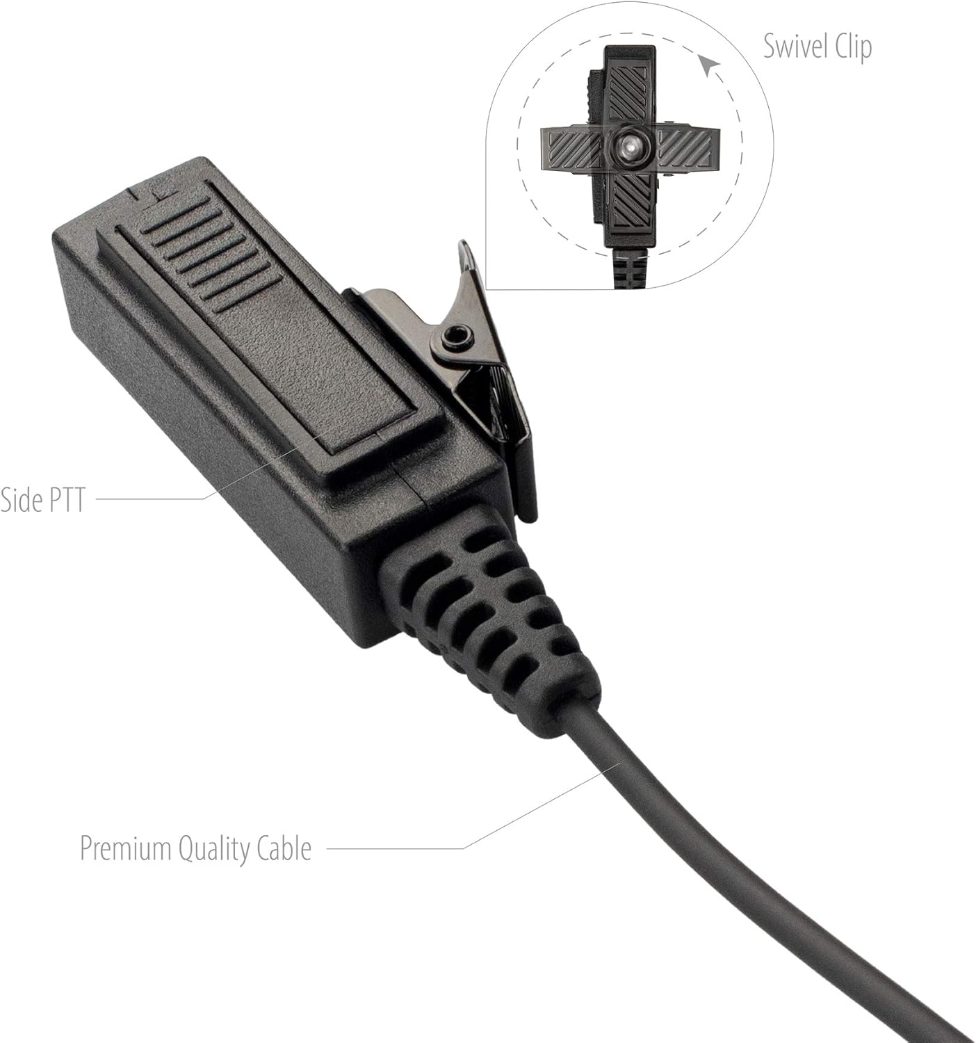 10 Pack BCT22-M9 Earpiece w/Mic Compatible with Motorola Radios APX6000 APX7000 APX8000 XPR6350 XPR6550 XPR7550 XPR7350e XPR7550e XPR7580e APX 6000 7000 8000 XPR 6550 7550 7550e