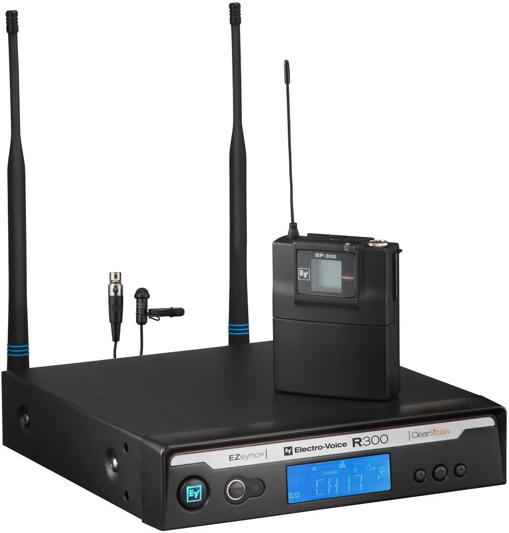 Electro-Voice R300-L-C Lavalier Wireless Microphone System - Band C