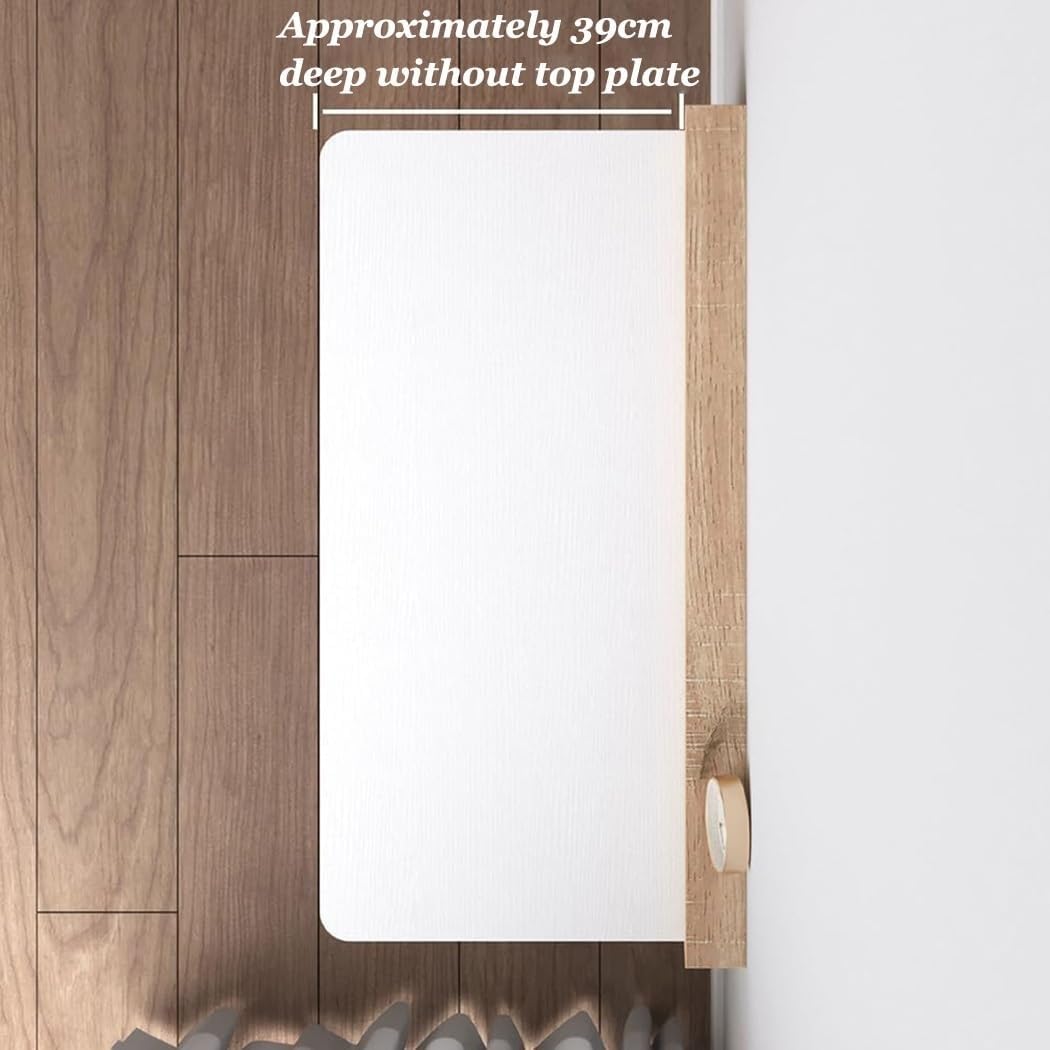 Multi-Color Wall Mounted Folding Table Hanging Desk Foldable Office Desk Study Table for Small Spaces & Home Office Practical(White,63cm)