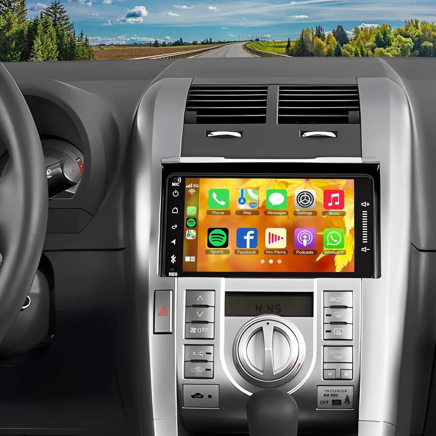 4G+64G Car Radio Stereo for Scion FR-S 2013-2016,tC 2005-2016, xB 2004-2015, xD 2008-2014, Support Wireless Carplay& Android Auto, Bluetooth& GPS Navigation