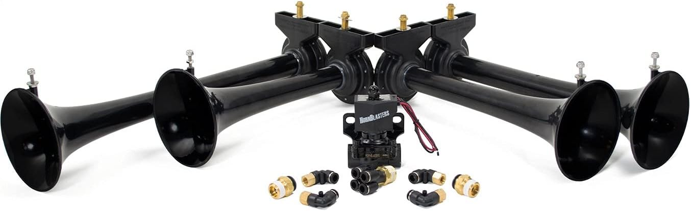 HornBlasters Shocker XL Train Horns Only - US Made Horns - 147.7 Actual dB