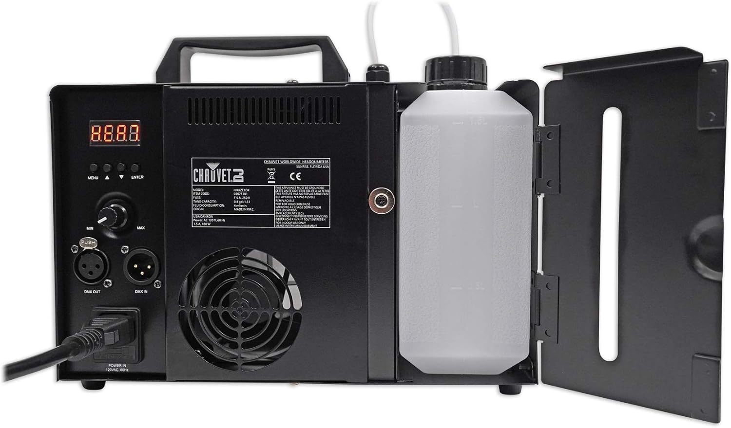 Chauvet DJ Hurricane Haze 1DX Water Based Haze Machine Hazer+(2) Gallons Fluid