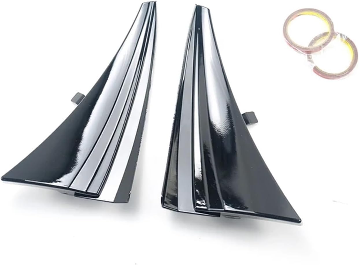 fender flares universal car， A Pair Compatible For 2014-2019 Chevrolet Corvette C7 XL Extended Front Splash Guards Mud Flaps Fender Eyebrow Car Accessory ABS(Silver)