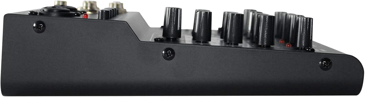 Rockville Podcasting Bundle: RockMix 4 Channel Mixer/Interface with USB, EQ, Mic/Instrument Inputs With (2) RMC-XLR Dynamic Wired Microphones, Metal Construction, (2) XLR Cables, 3-items