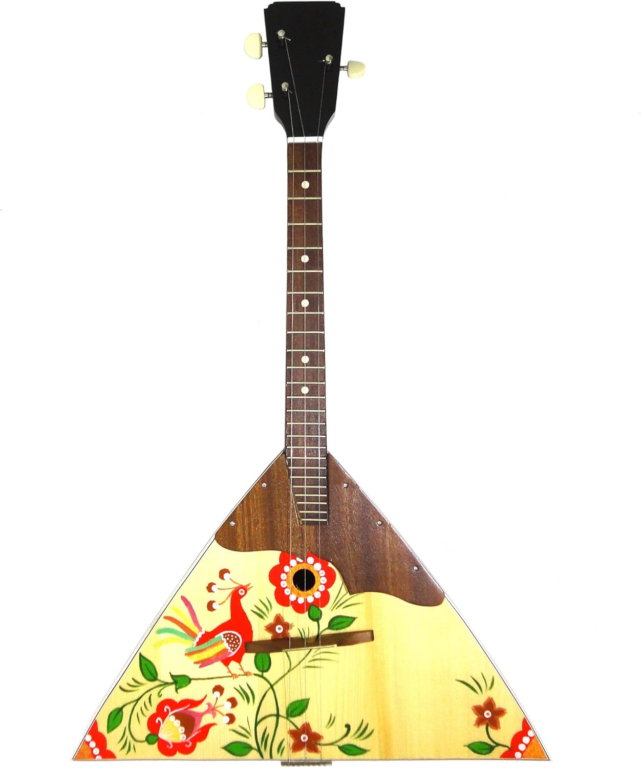 Original Balalaika 3 Three Strings Prima made in Ukraine Hand Painted! Natural Wood! Quality Folk Musical Instrument