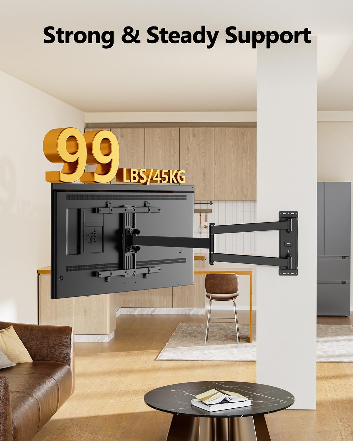 FORGING MOUNT Corner TV Mount Long Arm TV Wall Mount Bracket for 27-70