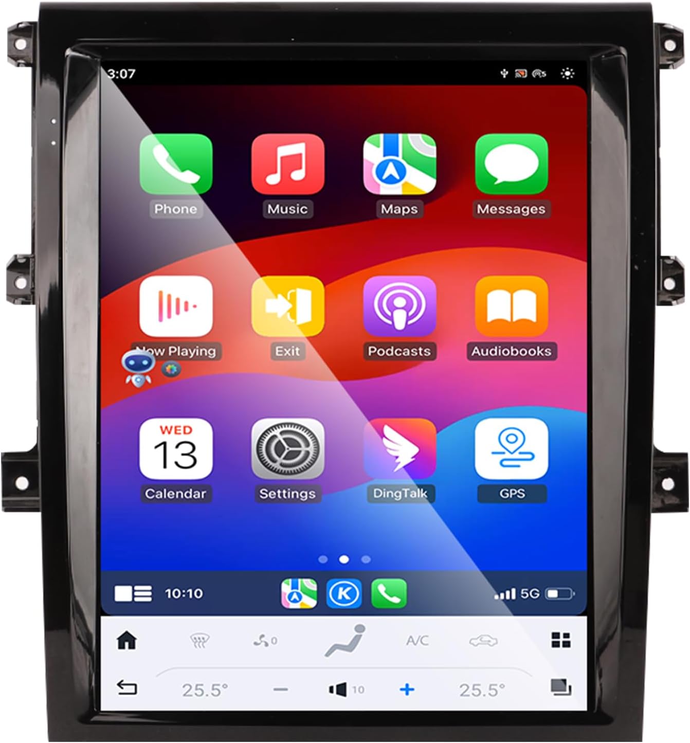 15.6-inch Android 14 Car Radio System Compatible for Land Rover Discovery 5 2017 2018 2019 2020 2021 Wireless CarPlay/Android Auto 12+256G Memory GPS Audio and Video System