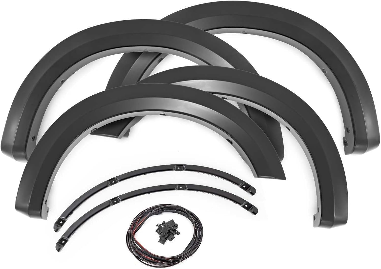 Rough Country Sport Fender Flares for Ford F-250/F-350 Super Duty (2023-2025) - Durable ABS Flares, 1