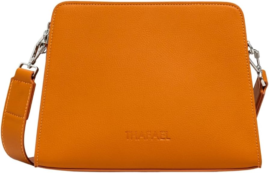 La Trotteuse Anti-Theft Crossbody Travel Bag – Vegan Leather, Medium Size