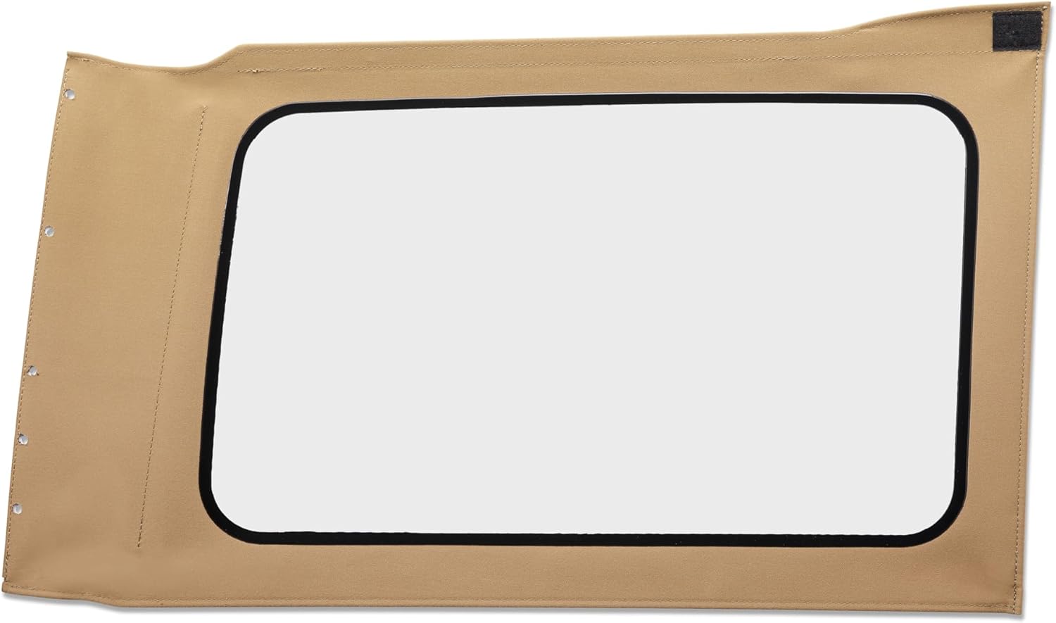 Bestop 5830071 OE JL Replacement Windows - Jeep 2018-Current Wrangler JL (Quarter Right Hand; 4-Door; Tan Twill; Clear)