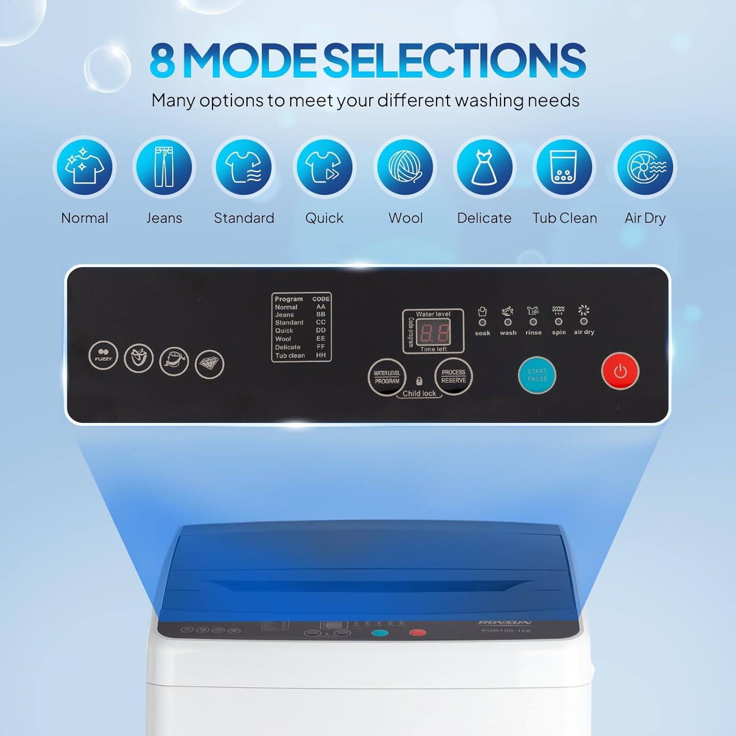 ROVSUN 30LBS Full Automatic Washing Machine and 3.5CuFt Portable Clothes Dryer Set, Electric Laundry Washer and Dryer Combo Set with Stainless Steel Inner Tub, for Apartment, Dorms, Home