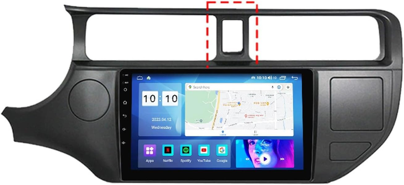 12V 9 Inch Car Stereo with Bluetooth Car Radio for KIA Rio 2011-2017 Android 12 Support GPS Navigation Android Auto DSP Cooling Fan Car Play