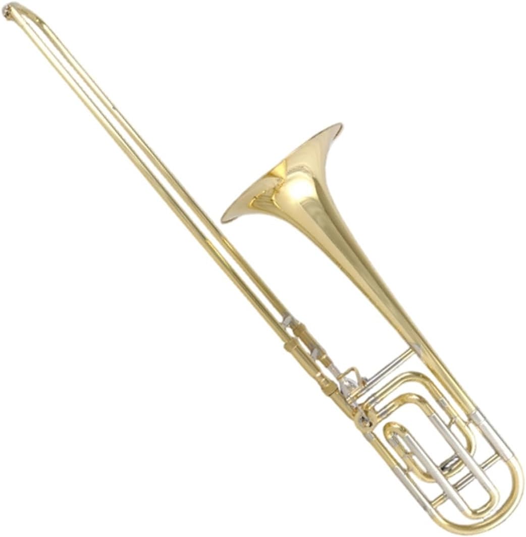 Adult Trombone Instrument Tenor Trombone Playing Instrument Gold And Silver Color B Flat Key Transposition
