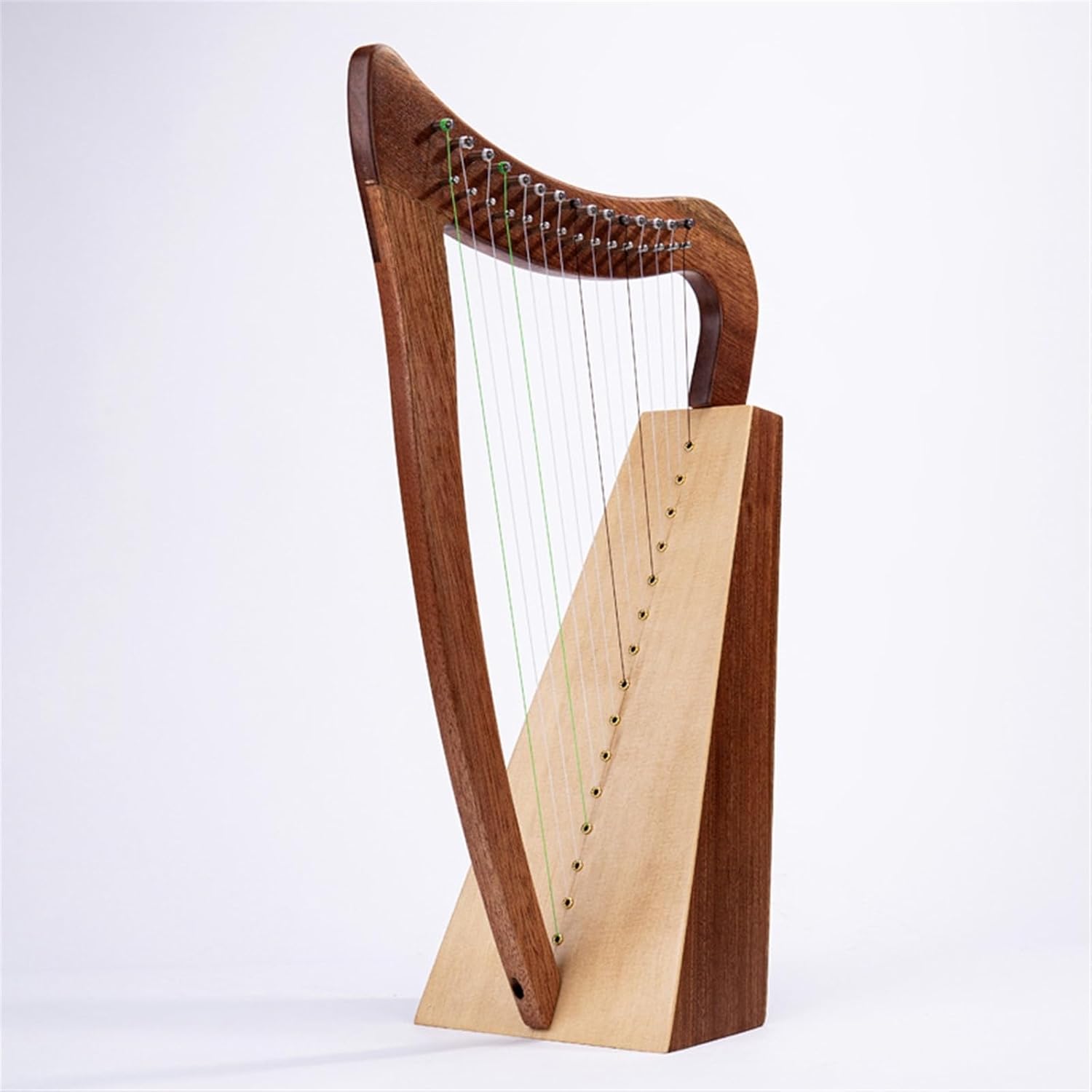 Lyre Harp Set 15-string Niche Instrument Small Harp Mahogany Veneer/spruce Veneer