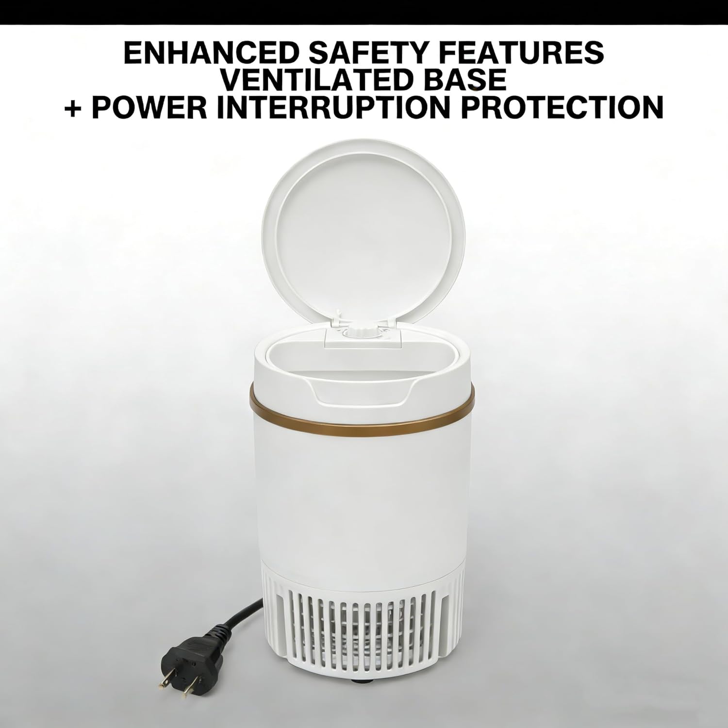 Compact Mini Washer- Portable Semi-automatic Small Washer Machine Single Tub Laundry Washer for Apartments, Dorms,Traveling, RV, IPX4 (White)