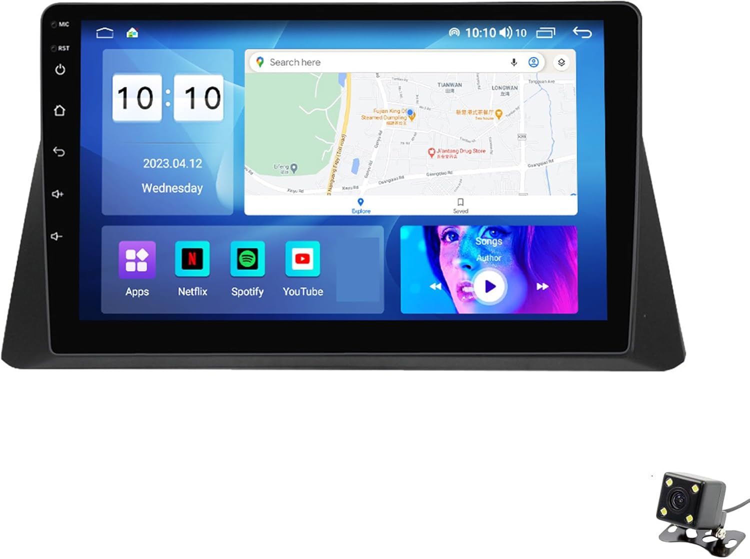 ADMLZQQ Double Din Car Stereo Multimedia with Bluetooth and 10.2