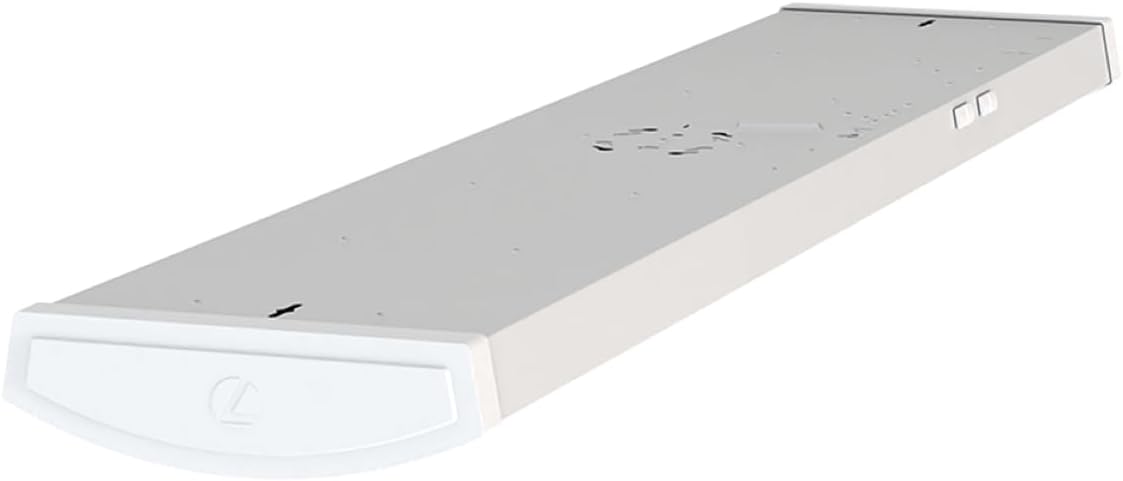 Lithonia Lighting 4 Foot LED Light Fixture, Low-Profile LED Wraparound Ceiling Light, Flush Mount, 4000/5000/6000 Adjustable Lumens, 4000K Cool White Light, MVOLT, 10 Inches Wide, White