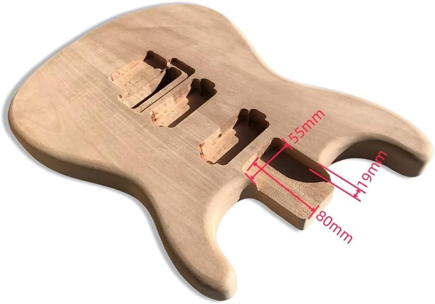 unfinished guitar body floyd rose DIY replacement for guitar project Build your own HH Style Bolt on heel