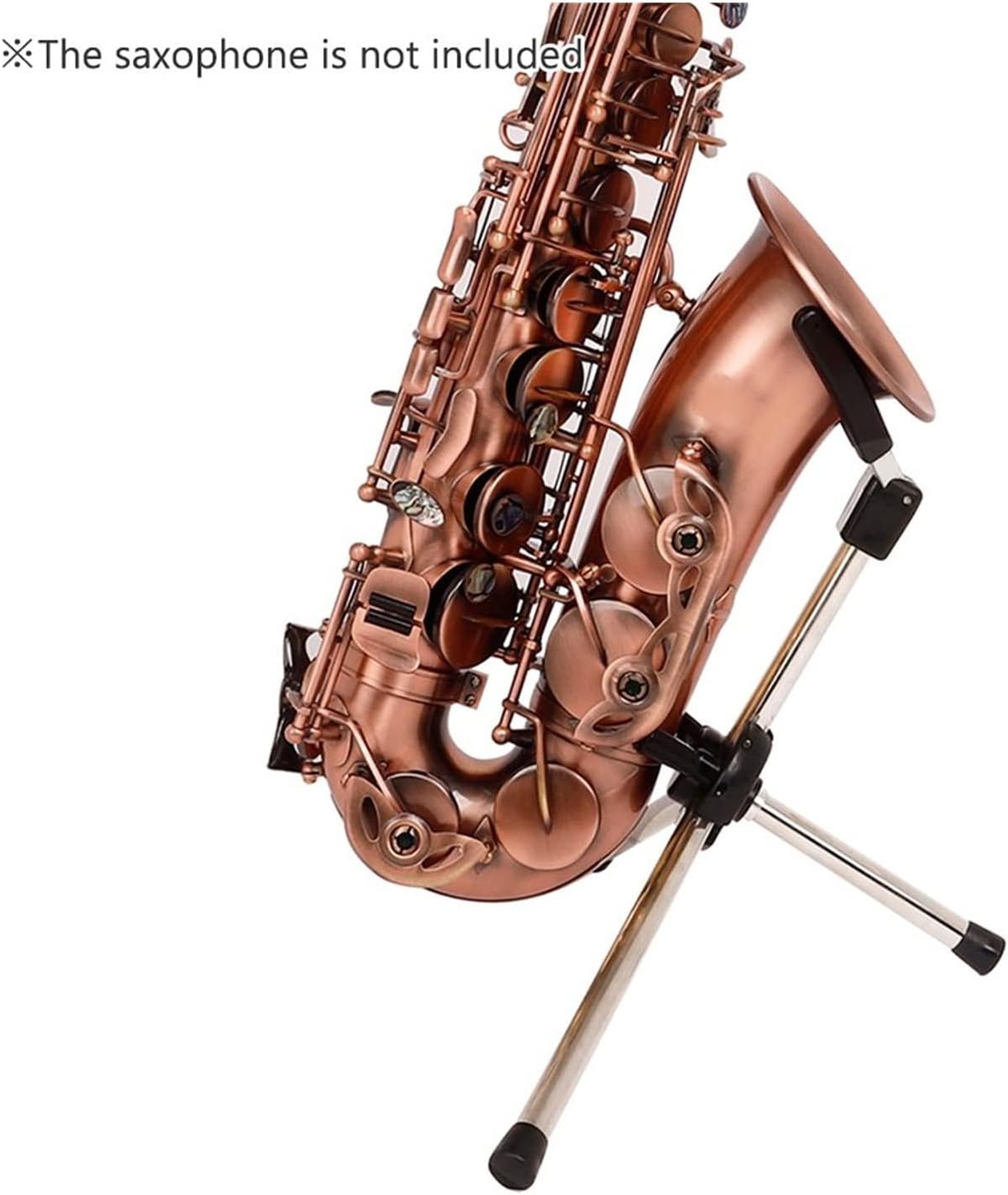 Sax Replacemen Set Foldable Saxophone Stand Portable Alto Saxophone Aluminum Floor Stand Saxophone Accessories