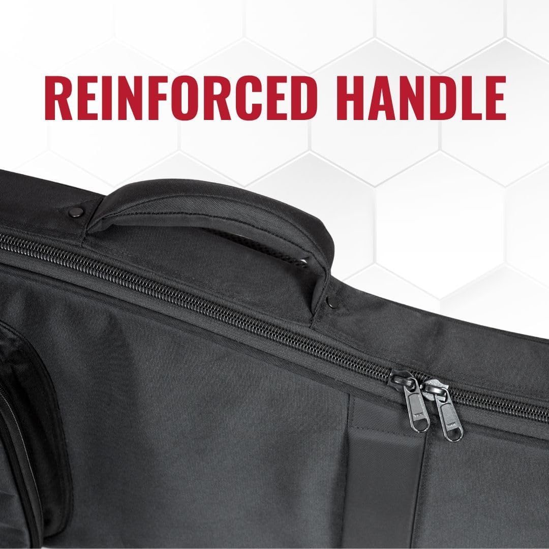 VEKTO Bass Guitar Gig Bag 28mm Padded 1000D Waterproof Oxford, Detachable Neck Support Black,Thick Foam, Dual Adjustable Shoulder Straps, Large Pocket