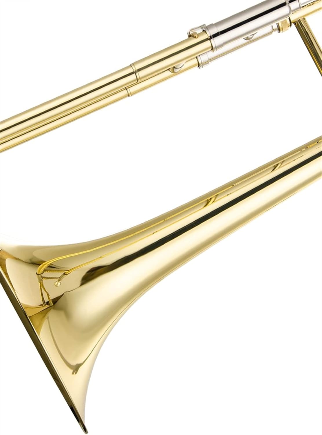 Student Trombone Alto B Flat Trombone Wind Instrument Lacquered Gold Nickel Plated Trombone Kit